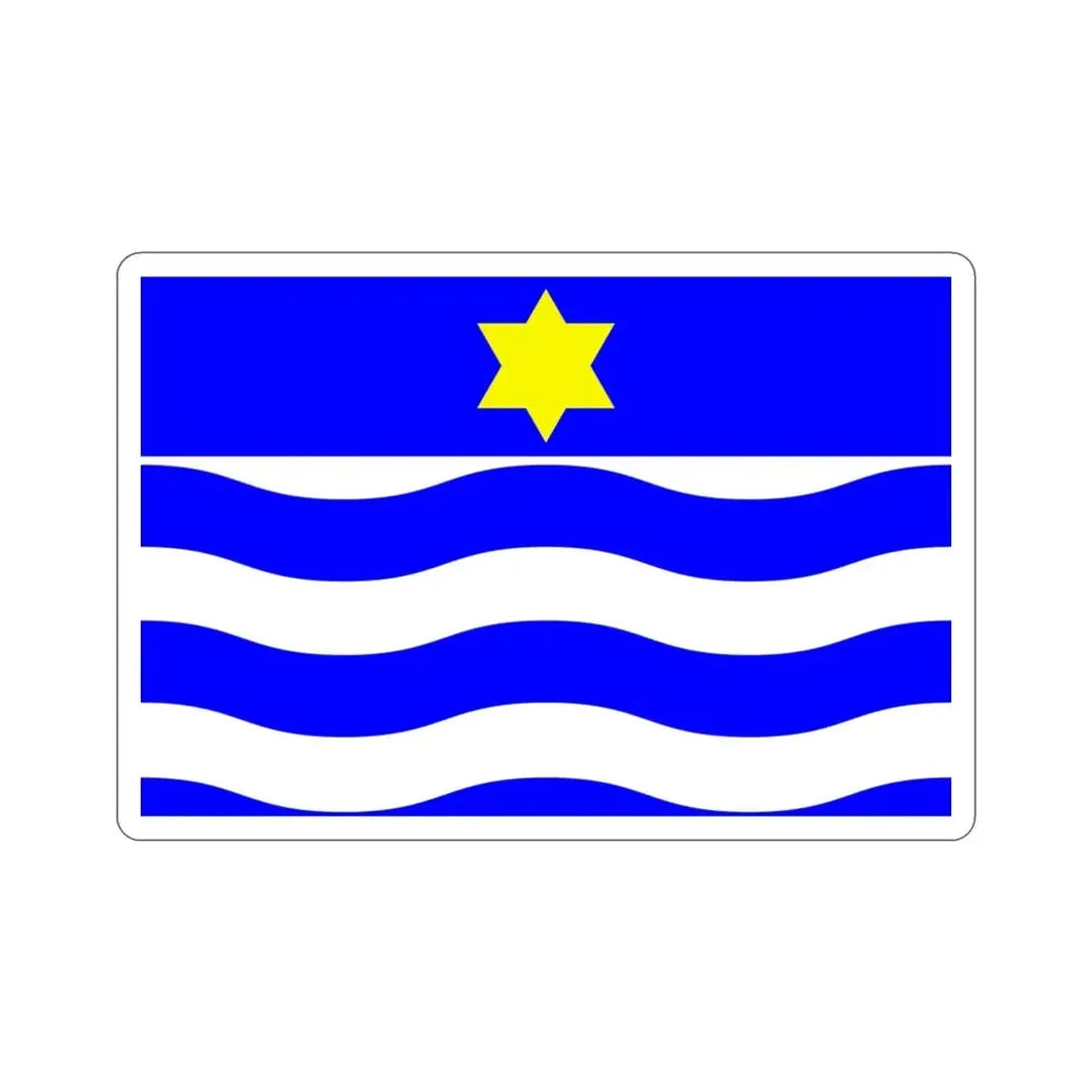 Flag of Għajnsielem Malta STICKER Vinyl Die-Cut Decal - The Sticker Space