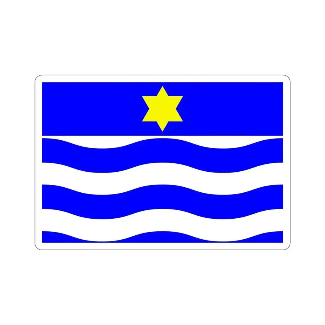 Flag of Għajnsielem Malta STICKER Vinyl Die-Cut Decal - The Sticker Space