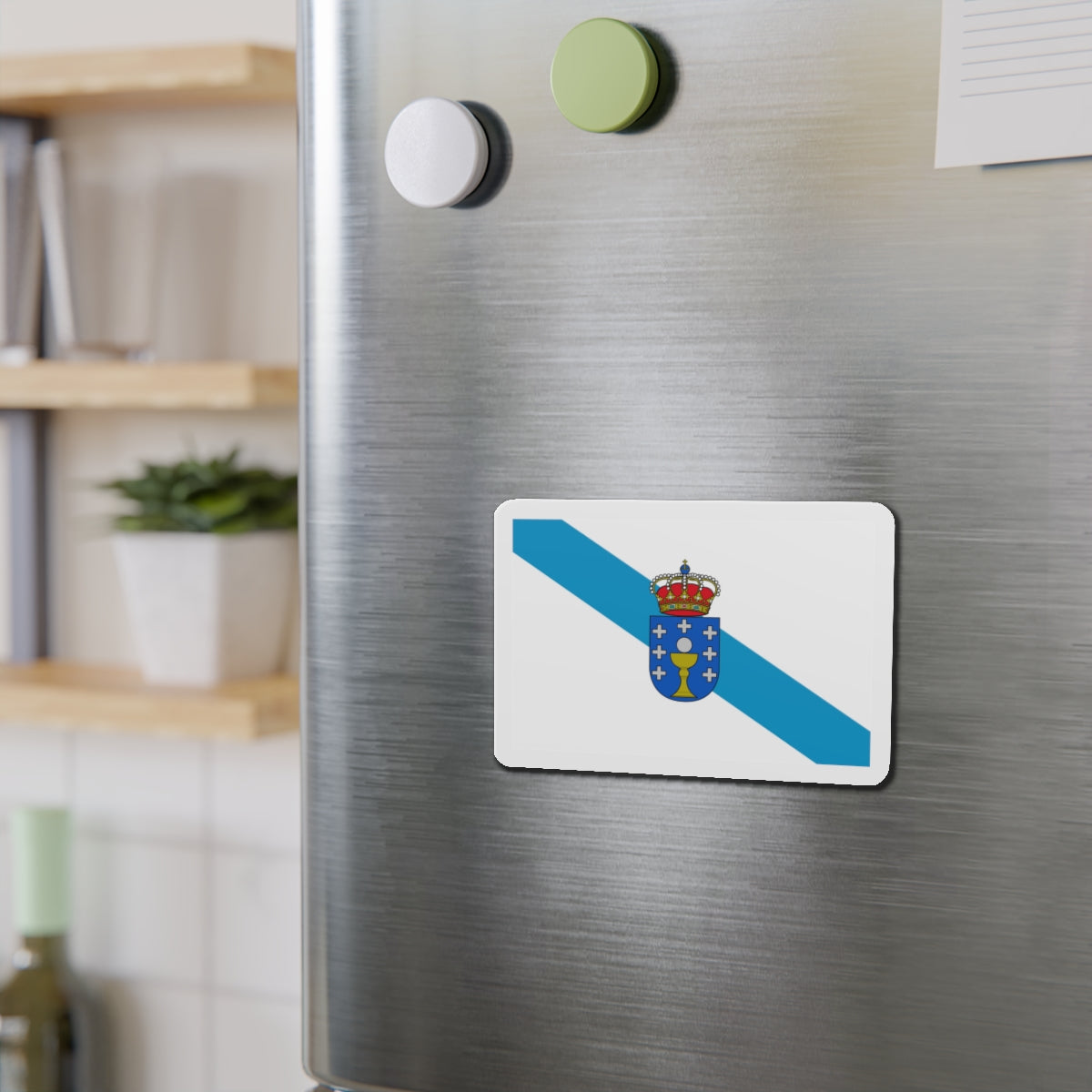 Flag of Galicia Spain - Die-Cut Magnet-The Sticker Space