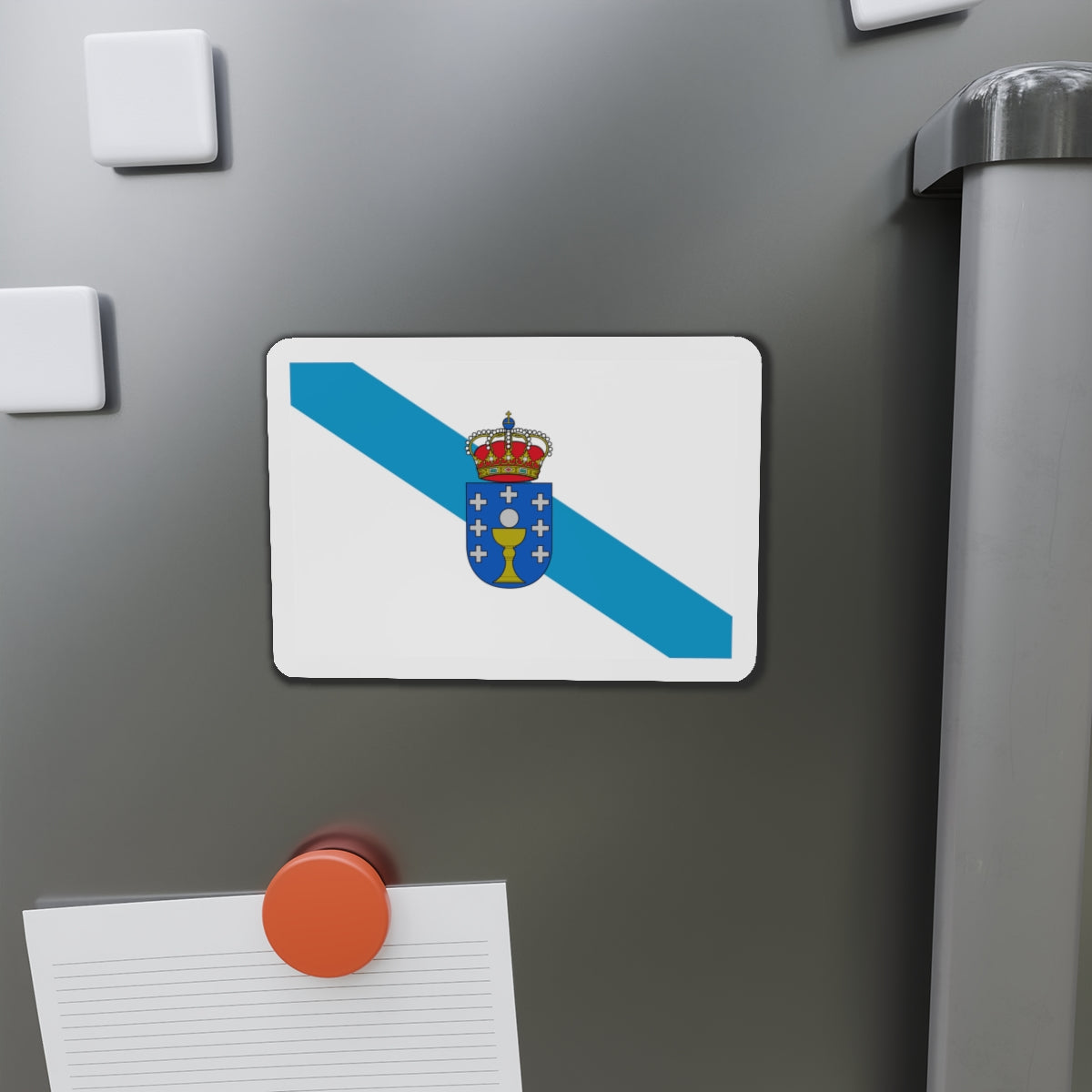 Flag of Galicia Spain - Die-Cut Magnet-The Sticker Space