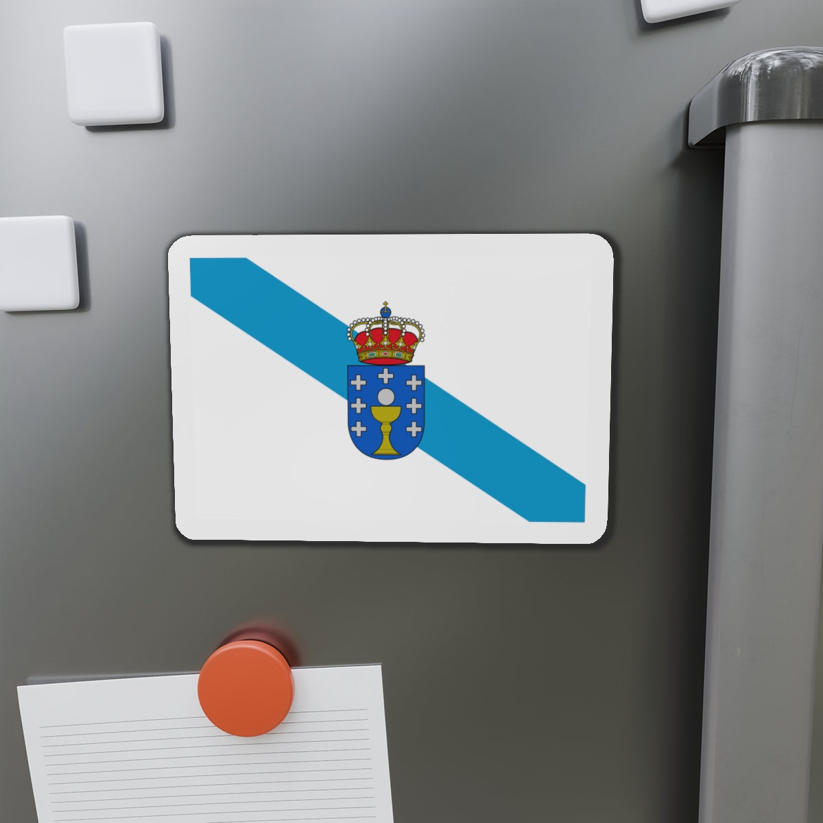 Flag of Galicia Spain - Die-Cut Magnet-The Sticker Space