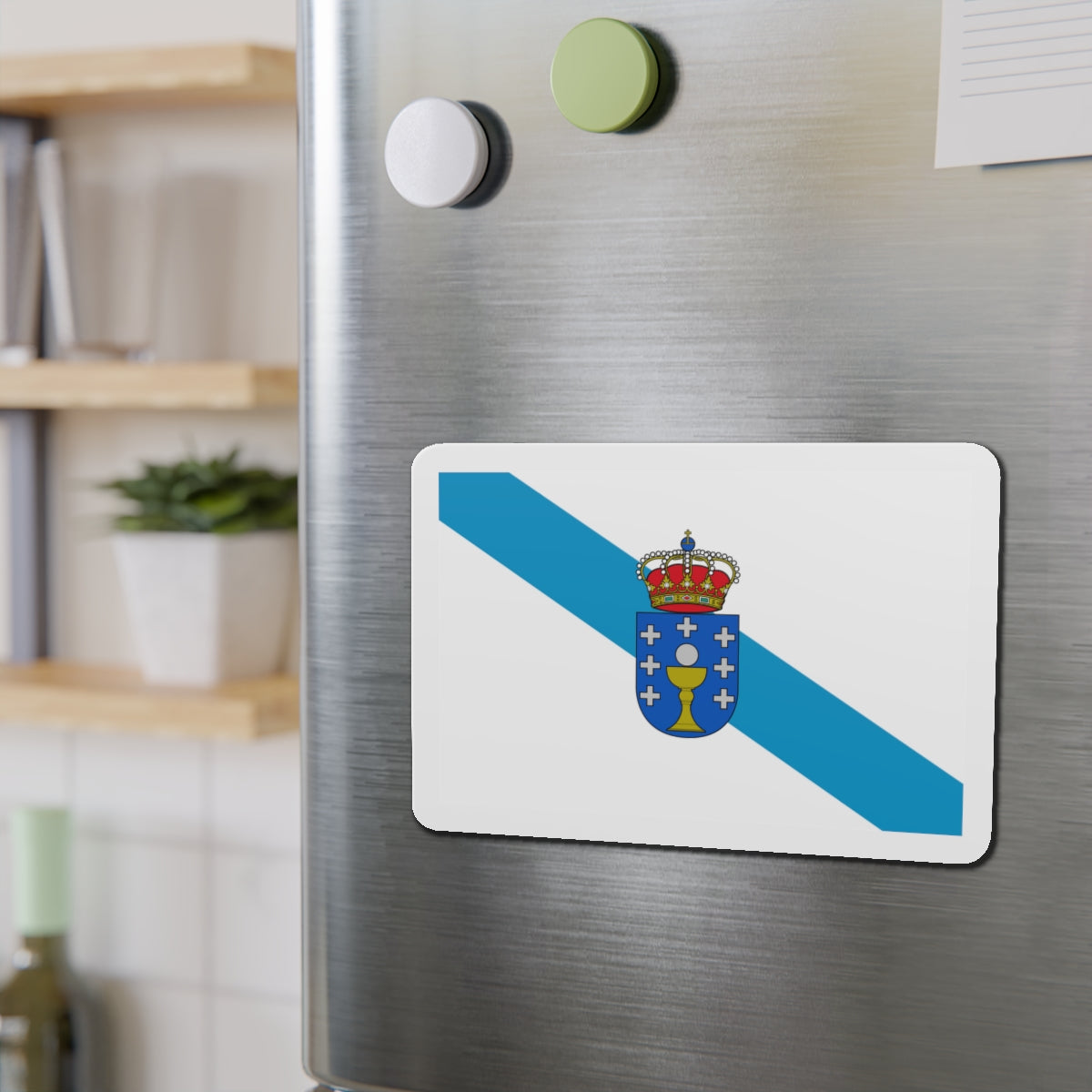 Flag of Galicia Spain - Die-Cut Magnet-The Sticker Space