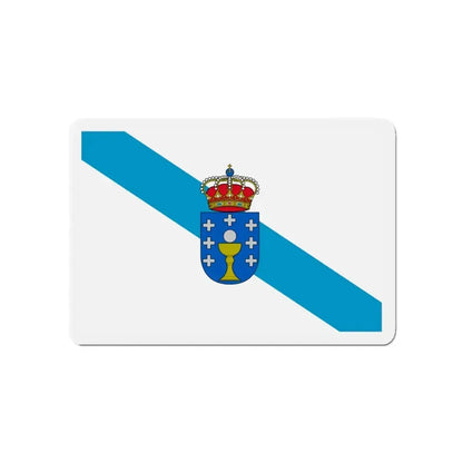Flag of Galicia Spain - Refrigerator Magnet 4 Inch - The Sticker Space
