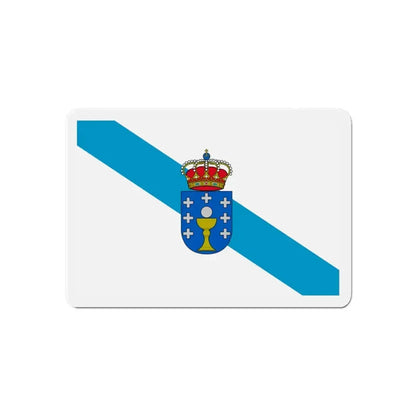 Flag of Galicia Spain - Refrigerator Magnet 6 Inch - The Sticker Space