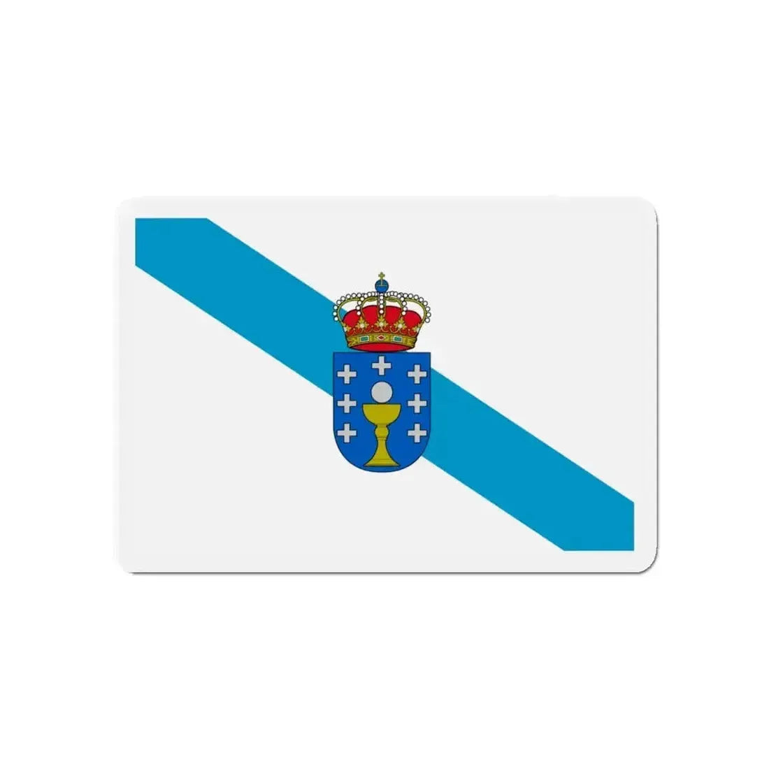 Flag of Galicia Spain - Refrigerator Magnet - The Sticker Space