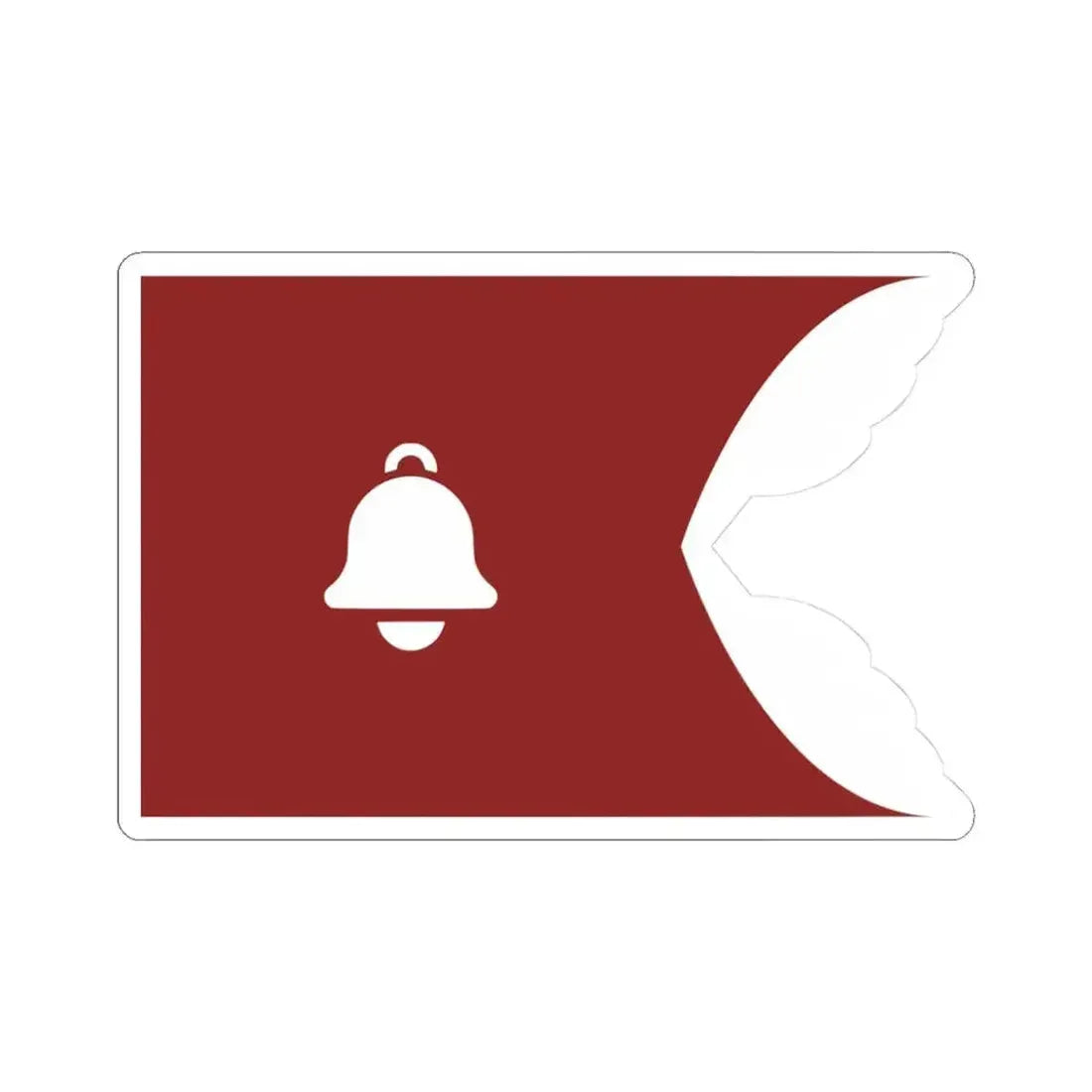 Flag of Gan Ning (China) STICKER Vinyl Kiss-Cut Decal 3 Inch White - The Sticker Space