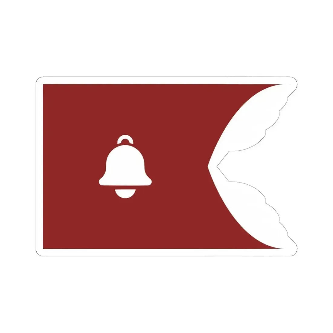 Flag of Gan Ning (China) STICKER Vinyl Kiss-Cut Decal 6 Inch White - The Sticker Space