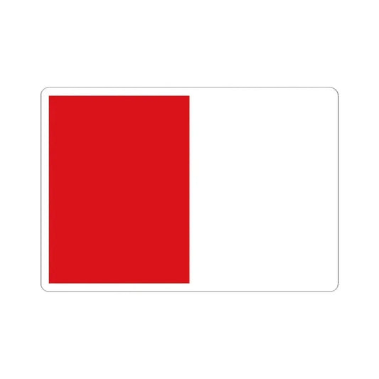 Flag of Ganshoren (Belgium) STICKER Vinyl Kiss-Cut Decal 2 Inch White - The Sticker Space