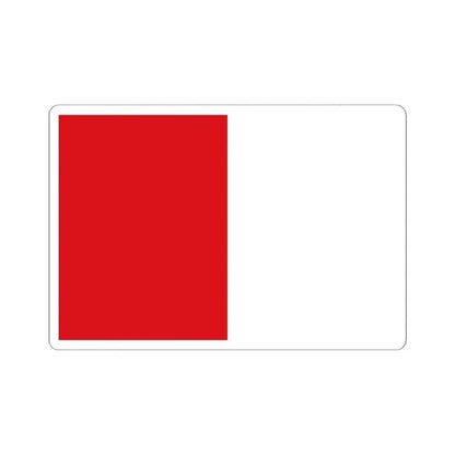 Flag of Ganshoren (Belgium) STICKER Vinyl Kiss-Cut Decal 6 Inch White - The Sticker Space