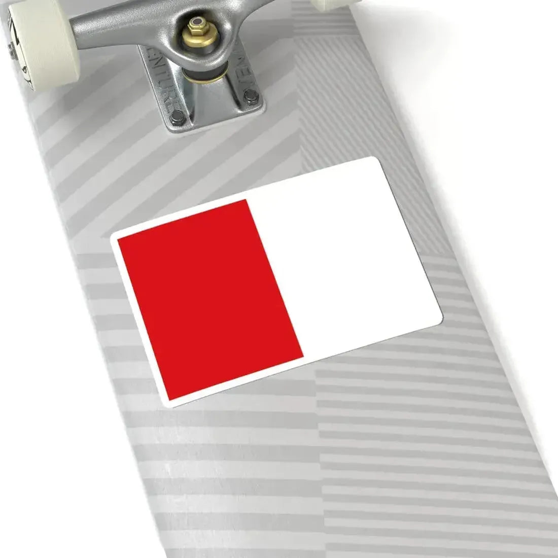 Flag of Ganshoren (Belgium) STICKER Vinyl Kiss-Cut Decal - The Sticker Space