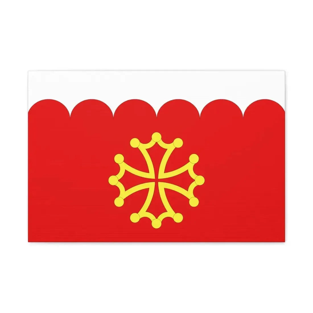 Flag of Gard France 2 - Canvas Wall Art 24″ x 16″ 1.25" - The Sticker Space