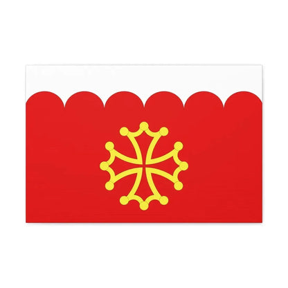 Flag of Gard France 2 - Canvas Wall Art 24″ x 16″ 1.25" - The Sticker Space