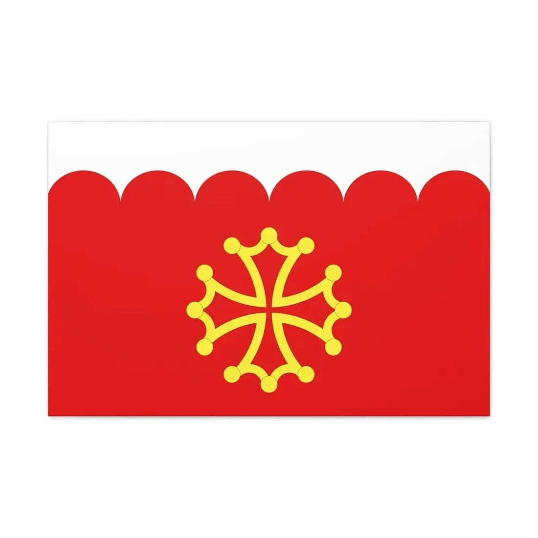 Flag of Gard France 2 - Canvas Wall Art 30" x 20" 1.25" - The Sticker Space