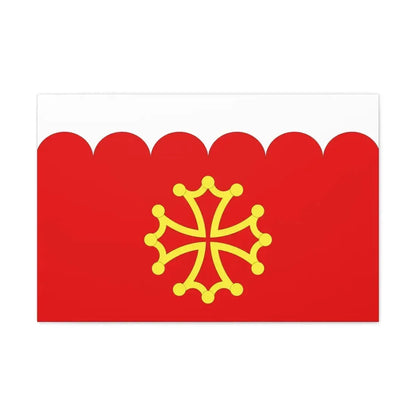 Flag of Gard France 2 - Canvas Wall Art 30" x 20" 1.25" - The Sticker Space