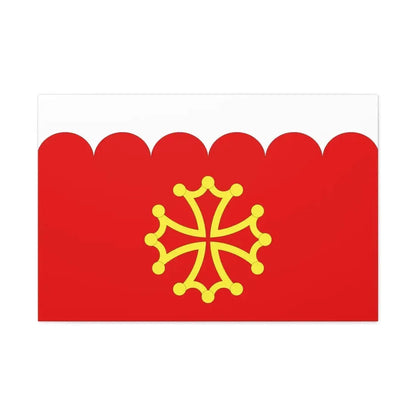Flag of Gard France 2 - Canvas Wall Art 36" x 24" 1.25" - The Sticker Space