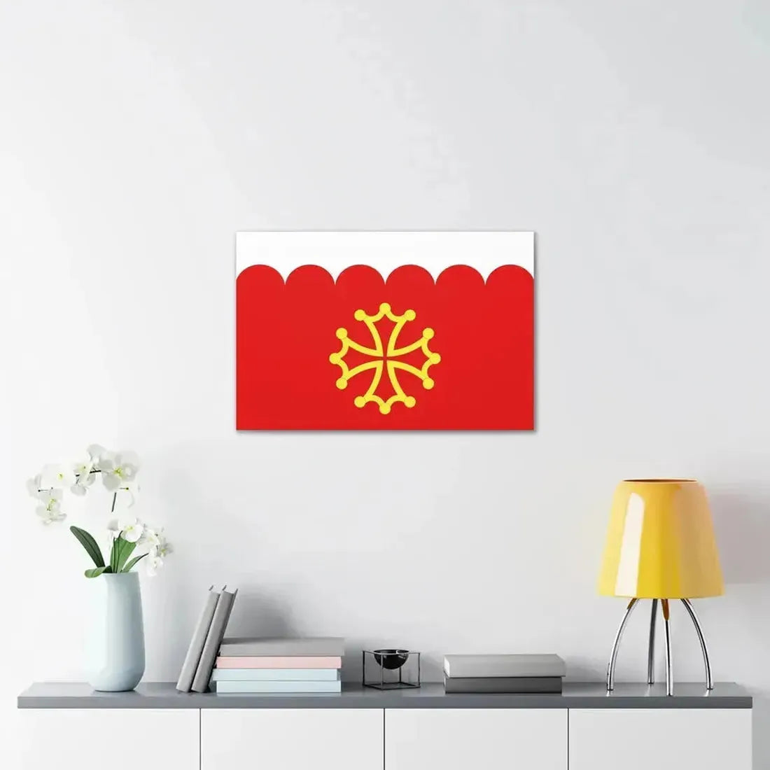Flag of Gard France 2 - Canvas Wall Art - The Sticker Space