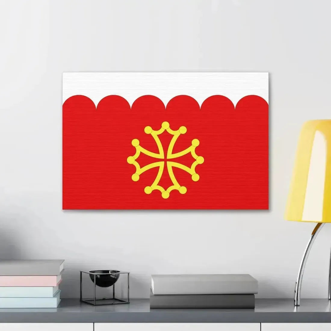 Flag of Gard France 2 - Canvas Wall Art - The Sticker Space