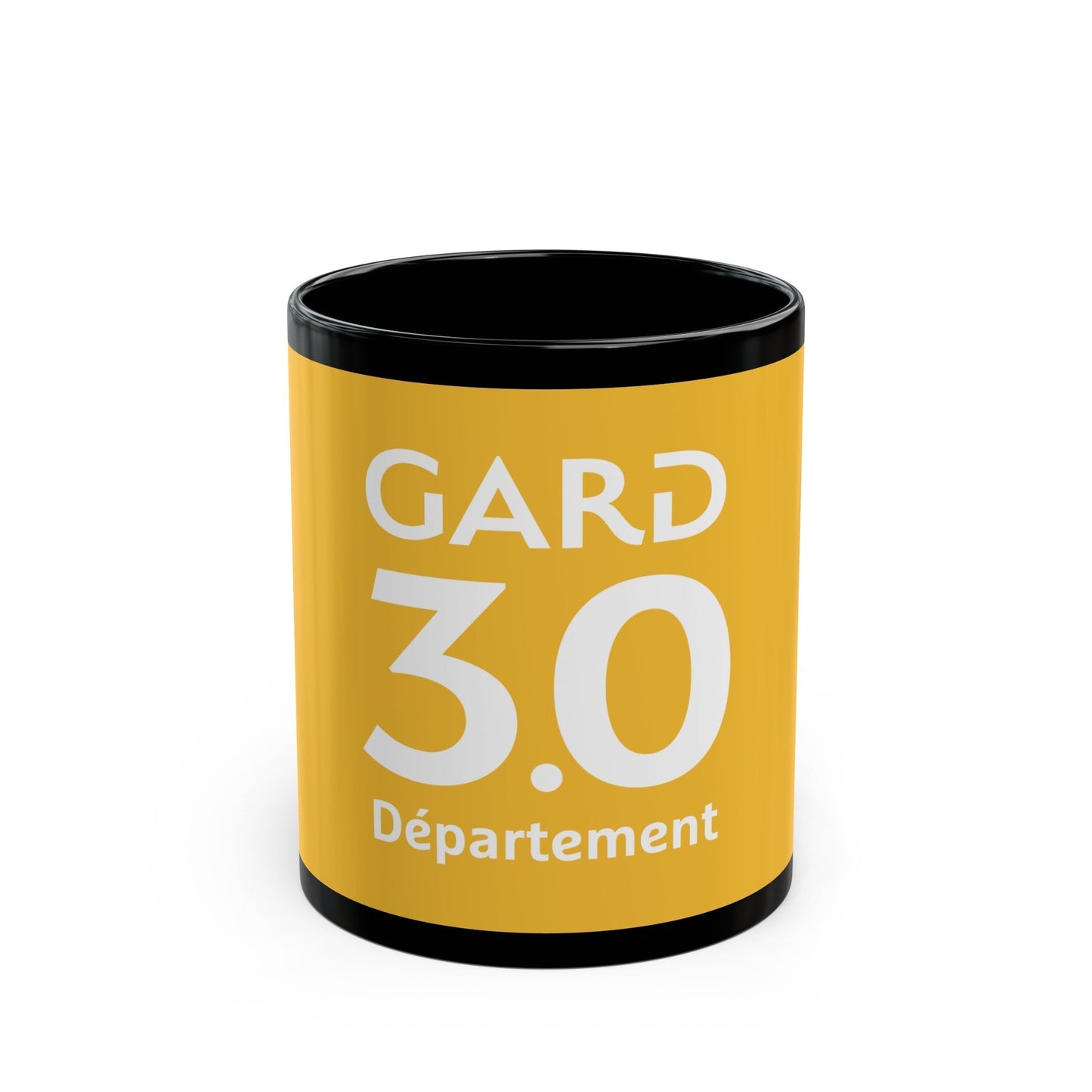 Flag of Gard France - Black Coffee Mug-11oz-The Sticker Space