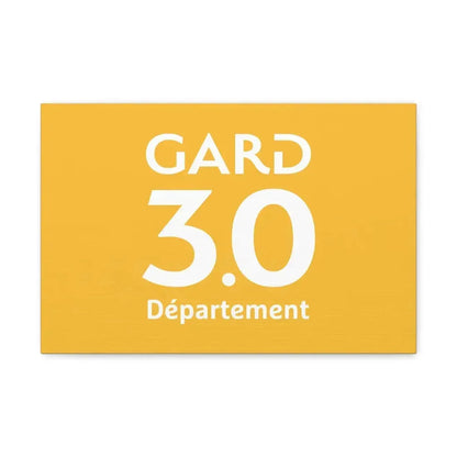 Flag of Gard France - Canvas Wall Art 18″ x 12″ 1.25" - The Sticker Space