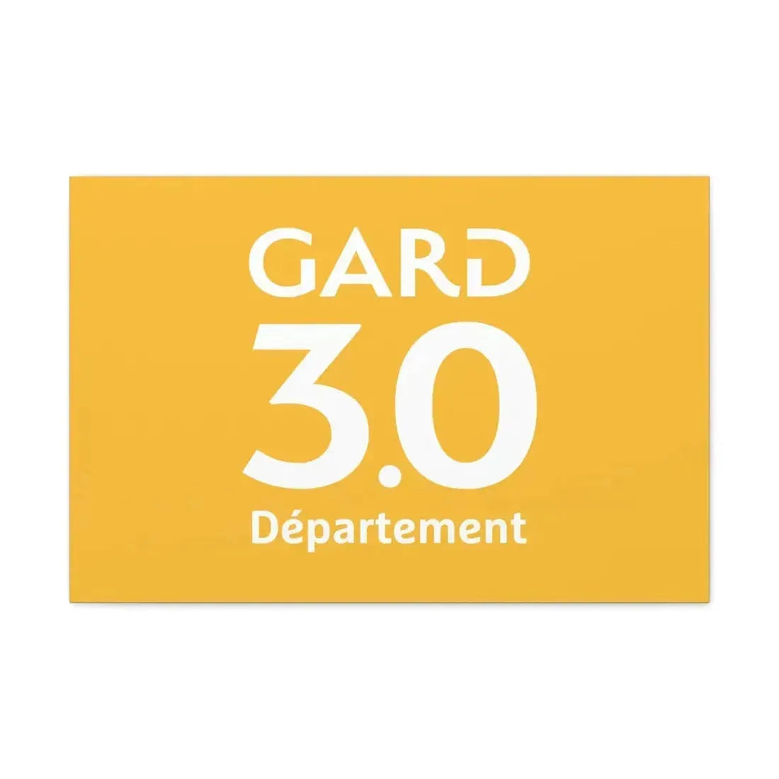 Flag of Gard France - Canvas Wall Art 30" x 20" 1.25" - The Sticker Space