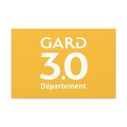 Flag of Gard France - Canvas Wall Art 30" x 20" 1.25" - The Sticker Space