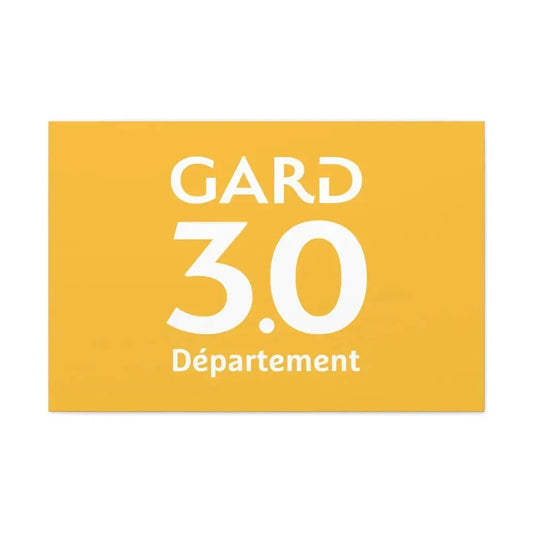 Flag of Gard France - Canvas Wall Art 36" x 24" 1.25" - The Sticker Space