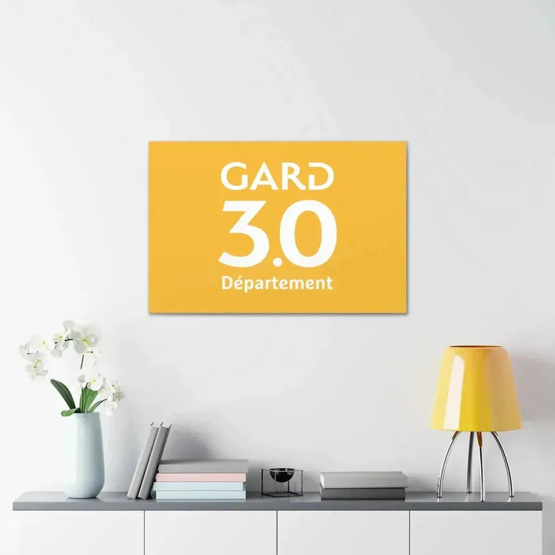 Flag of Gard France - Canvas Wall Art - The Sticker Space