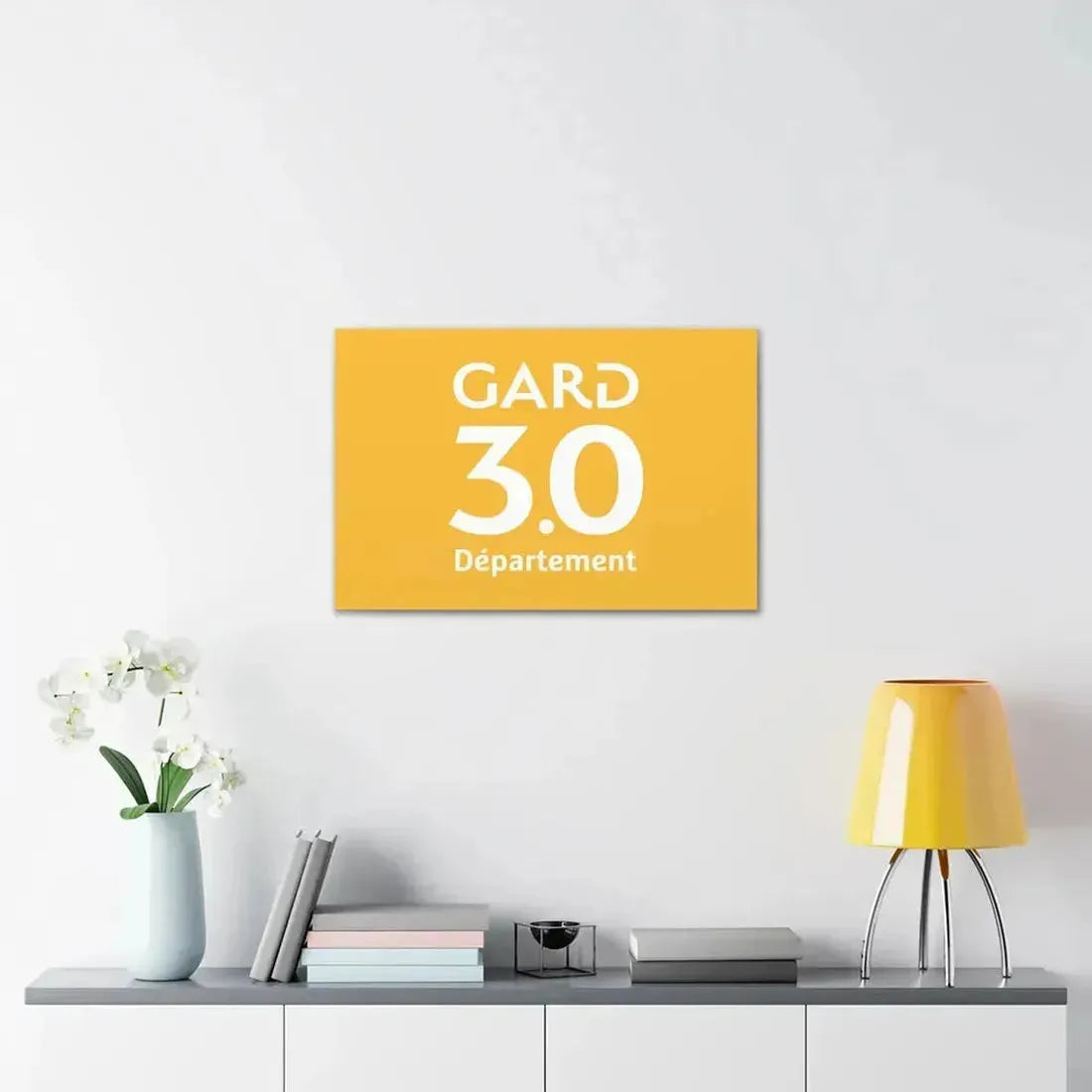 Flag of Gard France - Canvas Wall Art - The Sticker Space
