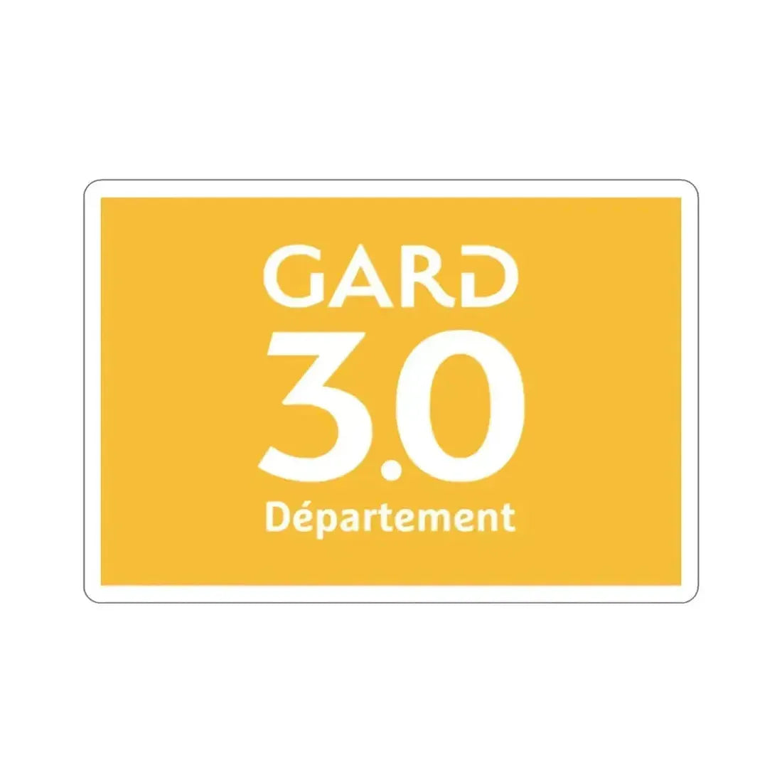 Flag of Gard France STICKER Vinyl Die-Cut Decal 2 Inch - The Sticker Space