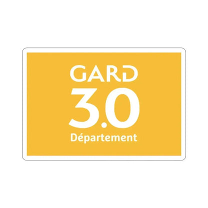 Flag of Gard France STICKER Vinyl Die-Cut Decal 2 Inch - The Sticker Space