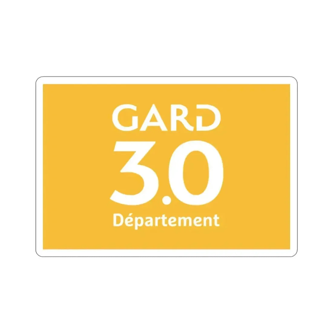 Flag of Gard France STICKER Vinyl Die-Cut Decal 2 Inch - The Sticker Space