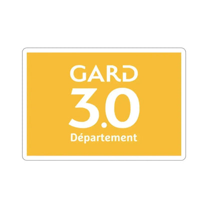 Flag of Gard France STICKER Vinyl Die-Cut Decal 2 Inch - The Sticker Space