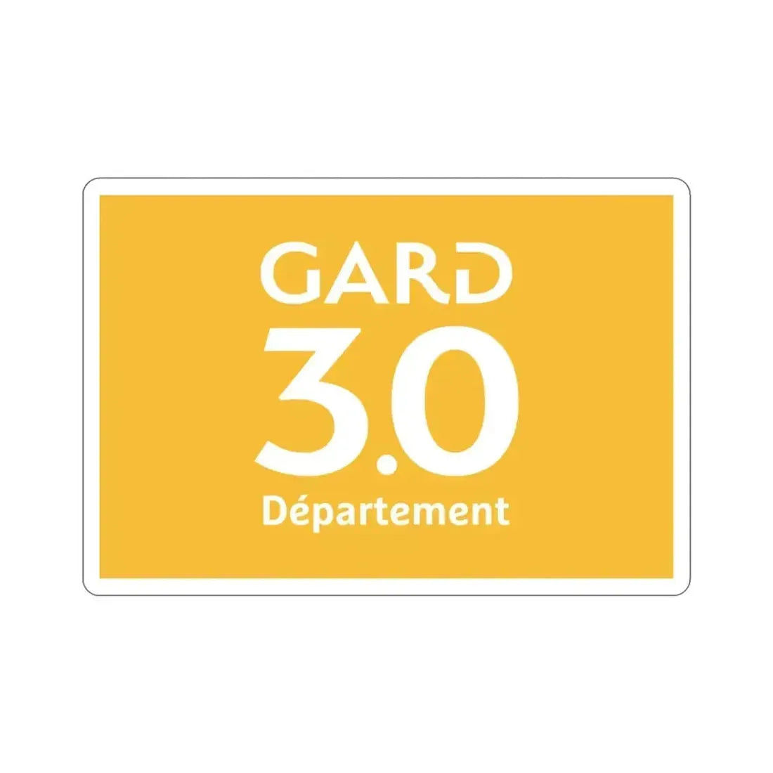 Flag of Gard France STICKER Vinyl Die-Cut Decal 3 Inch - The Sticker Space