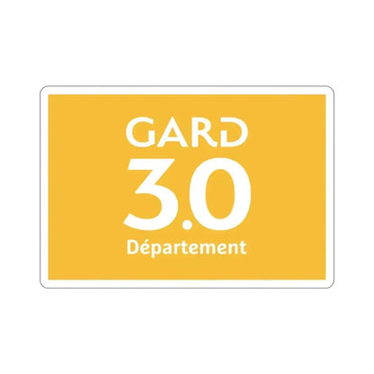 Flag of Gard France STICKER Vinyl Die-Cut Decal 3 Inch - The Sticker Space