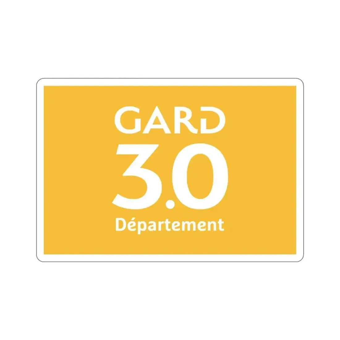 Flag of Gard France STICKER Vinyl Die-Cut Decal 4 Inch - The Sticker Space