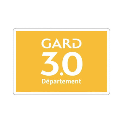 Flag of Gard France STICKER Vinyl Die-Cut Decal 4 Inch - The Sticker Space