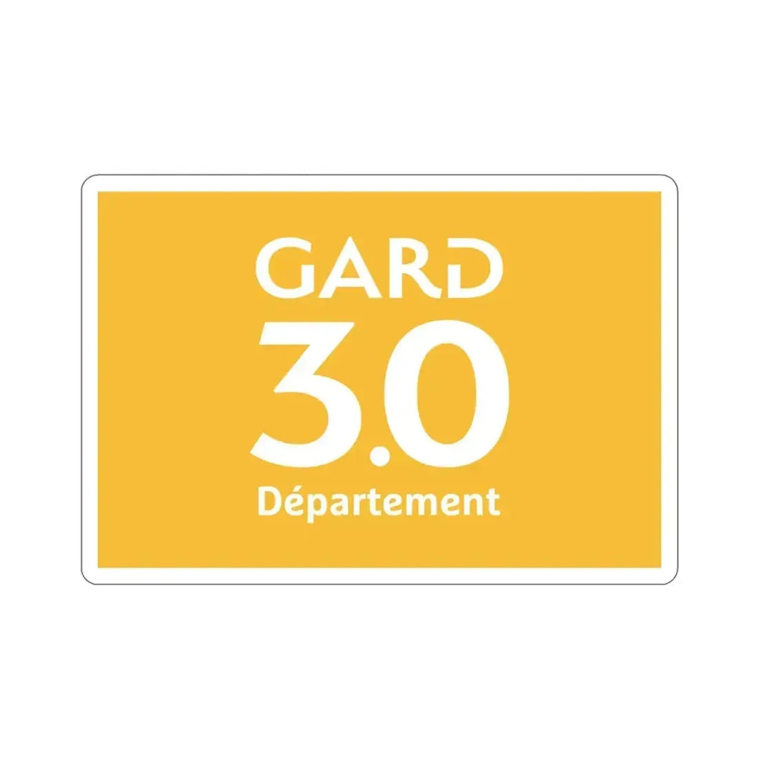 Flag of Gard France STICKER Vinyl Die-Cut Decal 4 Inch - The Sticker Space