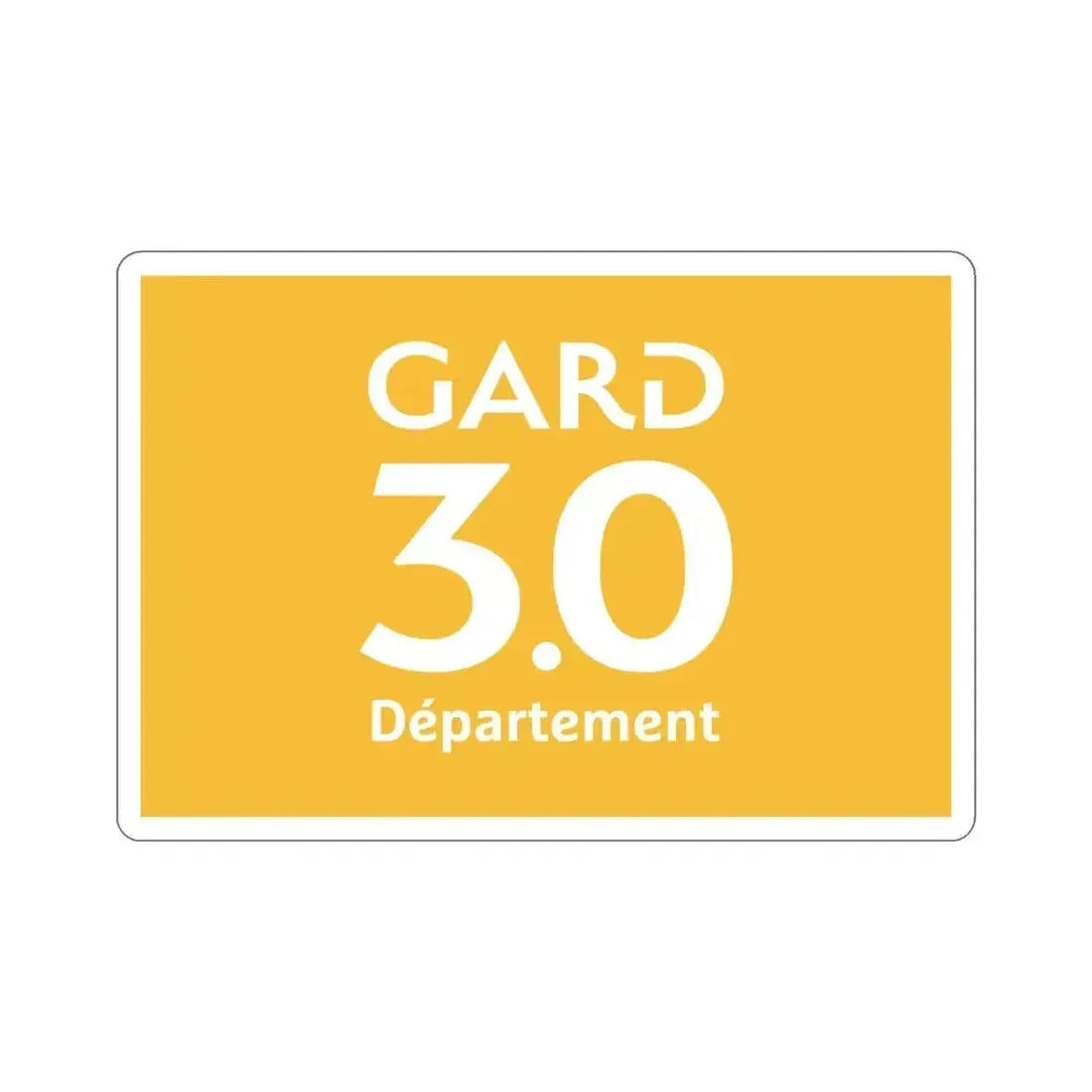 Flag of Gard France STICKER Vinyl Die-Cut Decal 5 Inch - The Sticker Space