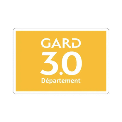 Flag of Gard France STICKER Vinyl Die-Cut Decal 5 Inch - The Sticker Space