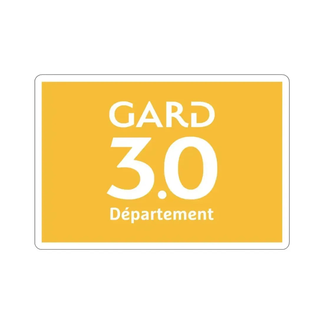 Flag of Gard France STICKER Vinyl Die-Cut Decal 5 Inch - The Sticker Space