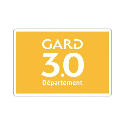 Flag of Gard France STICKER Vinyl Die-Cut Decal 5 Inch - The Sticker Space