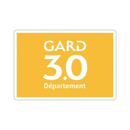 Flag of Gard France STICKER Vinyl Die-Cut Decal 6 Inch - The Sticker Space