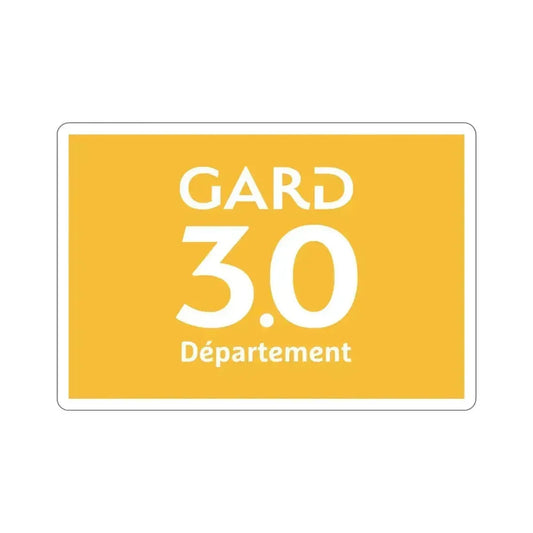 Flag of Gard France STICKER Vinyl Die-Cut Decal 6 Inch - The Sticker Space