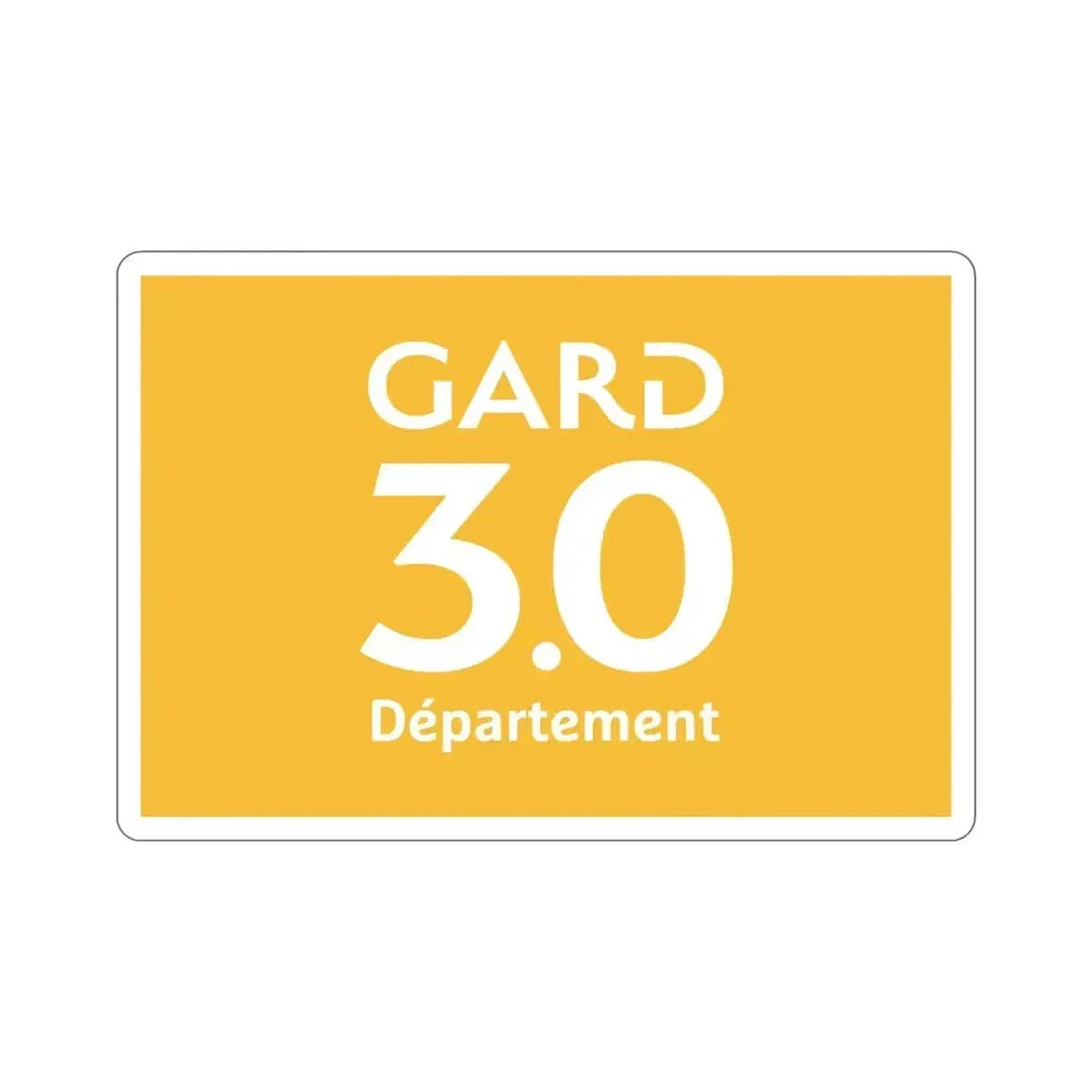 Flag of Gard France STICKER Vinyl Die-Cut Decal 6 Inch - The Sticker Space