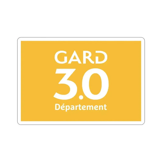 Flag of Gard France STICKER Vinyl Die-Cut Decal 6 Inch - The Sticker Space