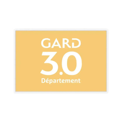 Flag of Gard France - STICKER Vinyl Kiss-Cut Decal 3 Inch Transparent - The Sticker Space