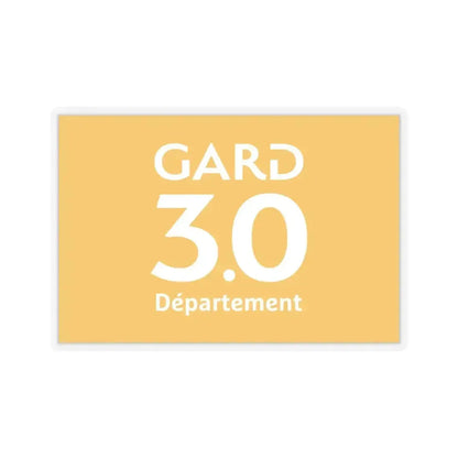 Flag of Gard France - STICKER Vinyl Kiss-Cut Decal 4 Inch Transparent - The Sticker Space