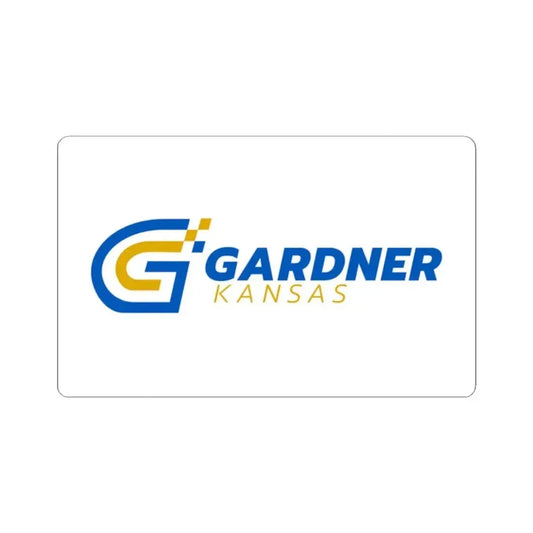 Flag of Gardner Kansas (United States) STICKER Vinyl Kiss-Cut Decal 2 Inch White - The Sticker Space