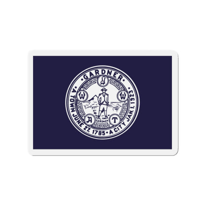 Flag of Gardner Massachusetts - Die-Cut Magnet-2" x 2"-The Sticker Space