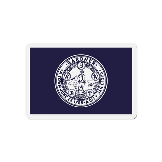 Flag of Gardner Massachusetts - Die-Cut Magnet-6 × 6"-The Sticker Space